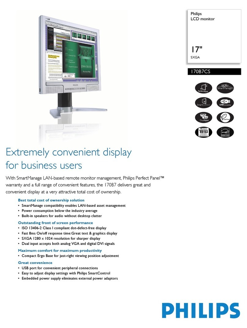 Philips 170B7CS User manual