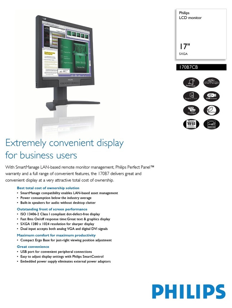 Philips 170B7CB User manual