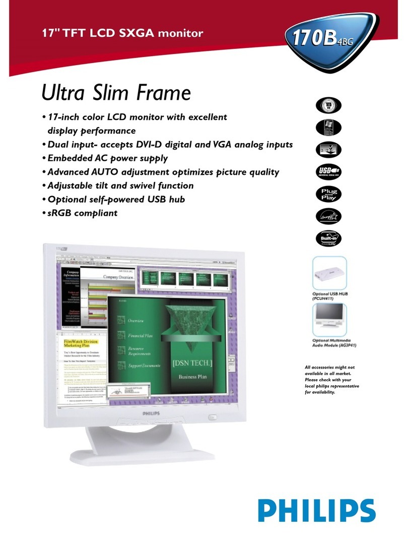 Philips 170B4BG User manual