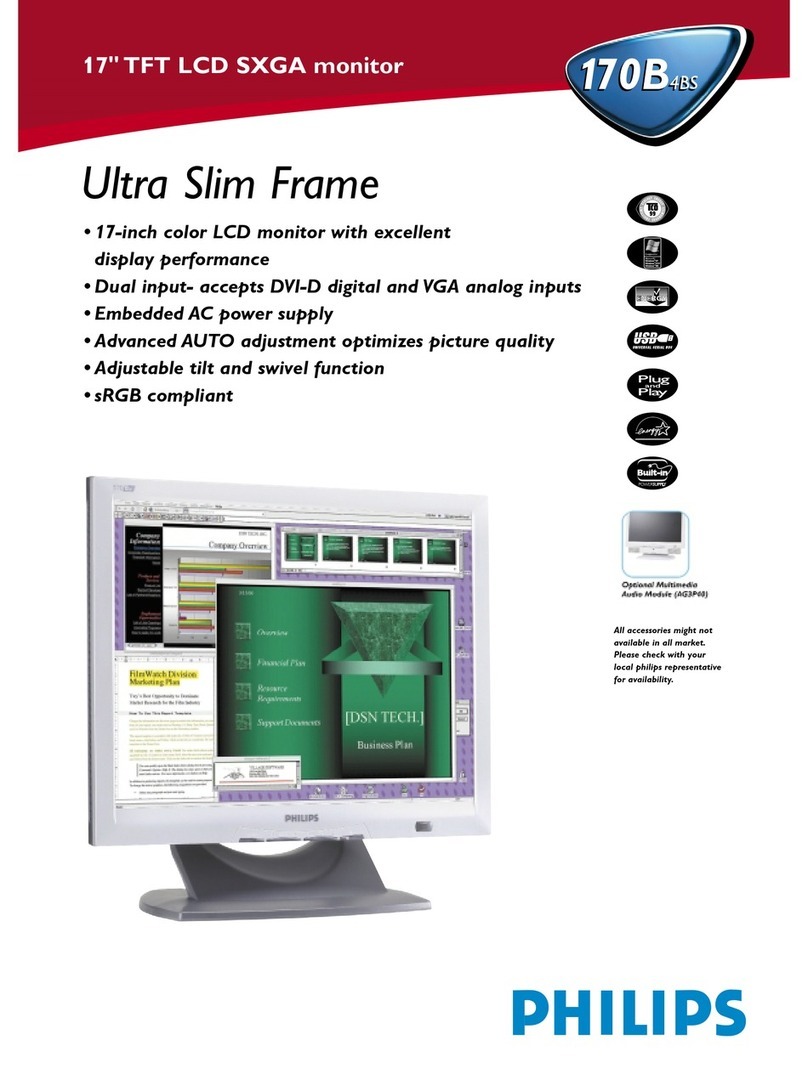 Philips 170B4BS User manual