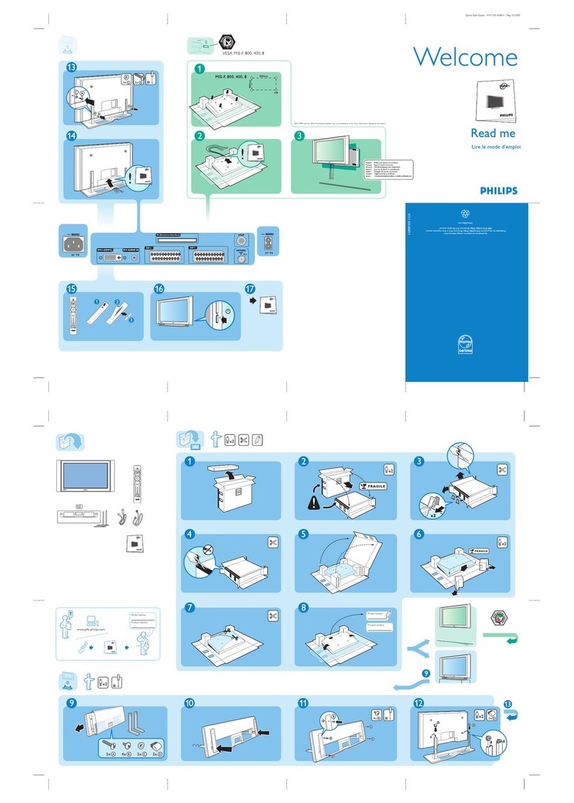 Philips 42PF7520D Instruction sheet