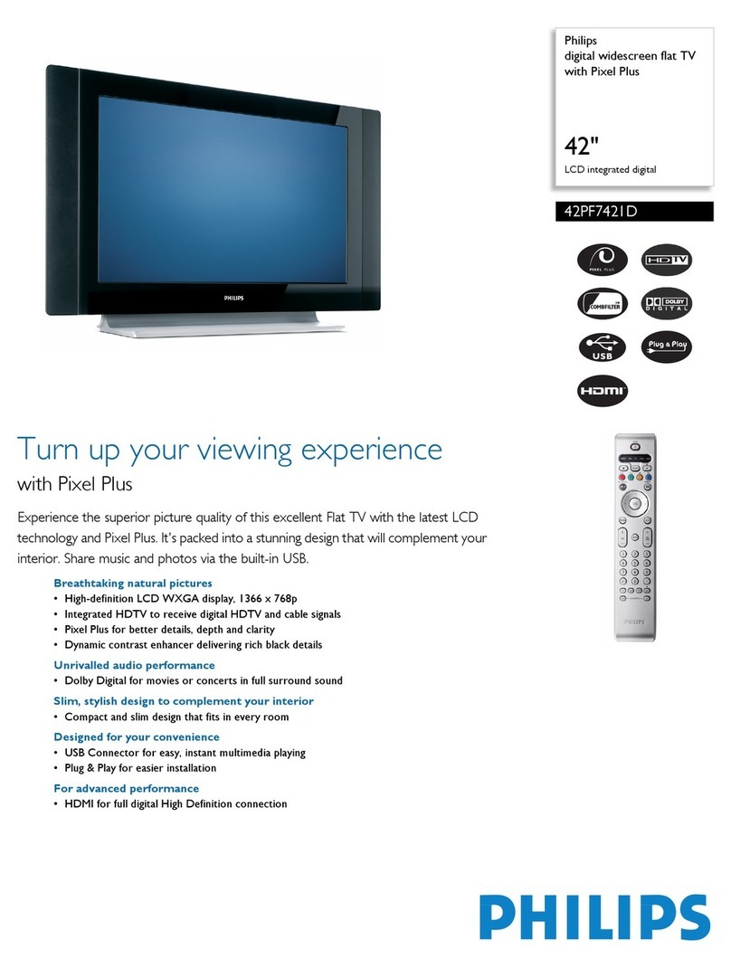 Philips 42PF7421D User manual