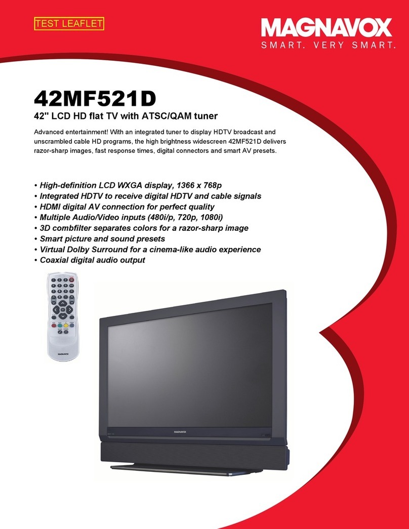 Magnavox 42MF521D - Hook Up Guide User manual