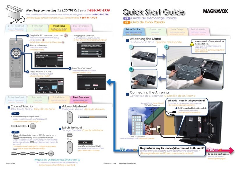 Magnavox 42MF439B - 42" LCD TV User manual