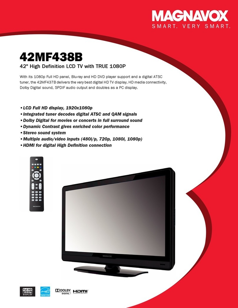 Magnavox 42MF437B - 42" Digital Lcd Hdtv User manual