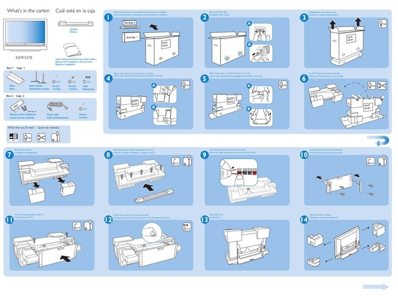 Philips 42MF337B User manual
