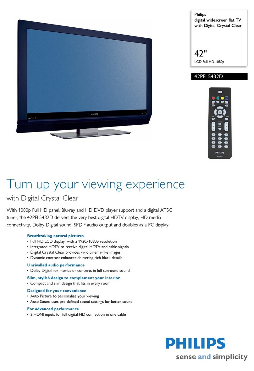 Philips 42PFL5432D User manual