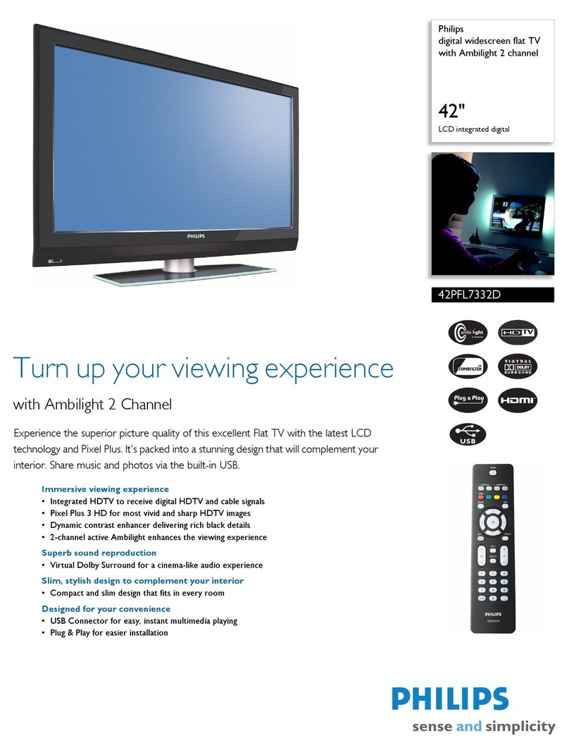 Philips 42PFL332D User manual