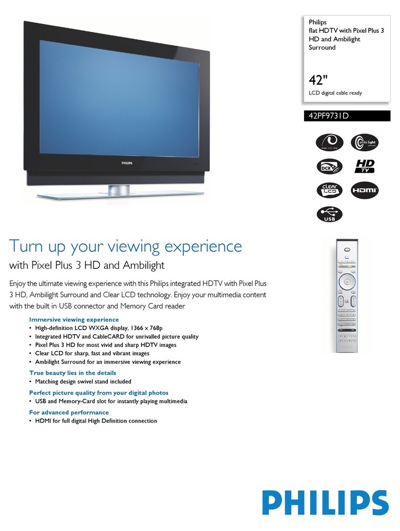 Philips Cineos 42PF9731D User manual