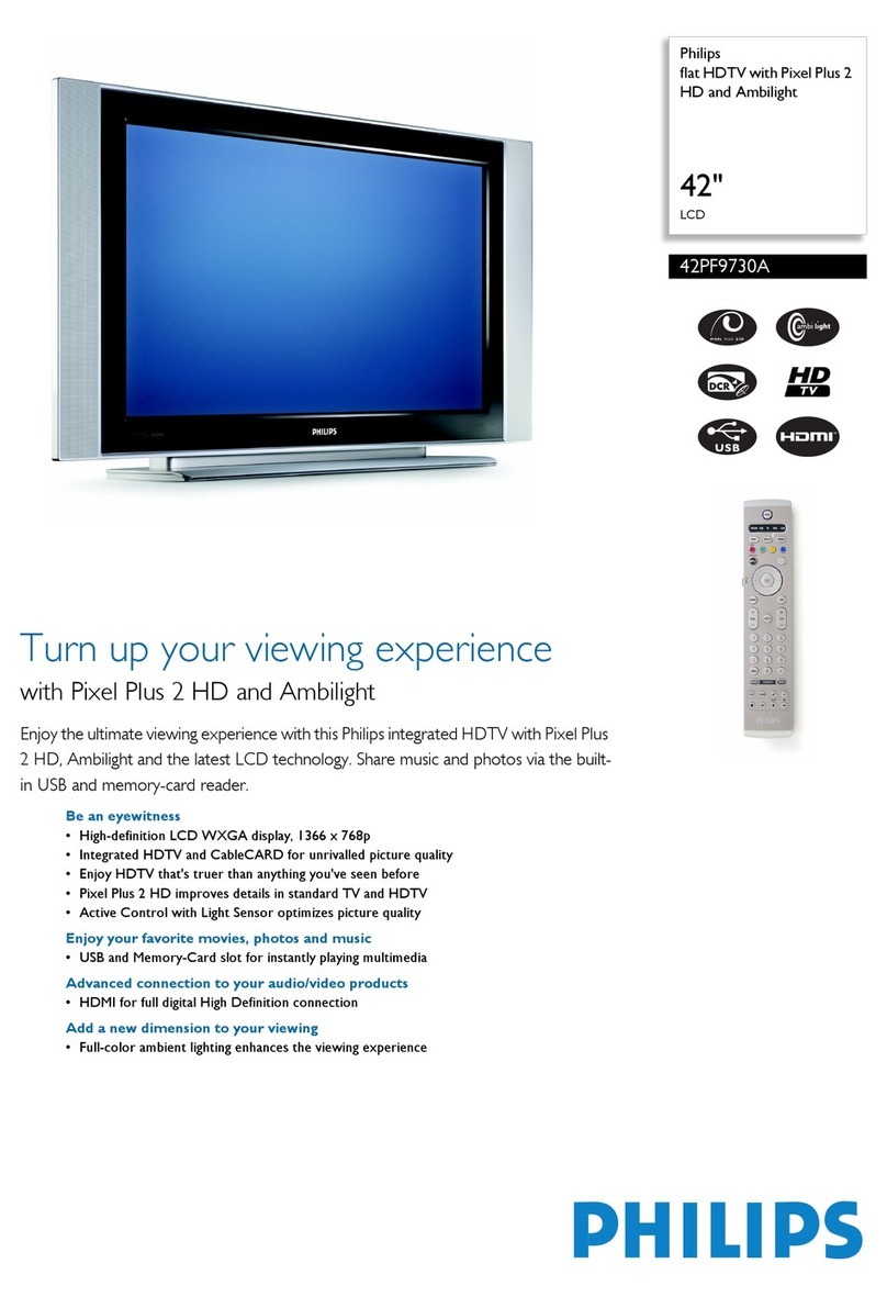 Philips 42PF9730A User manual