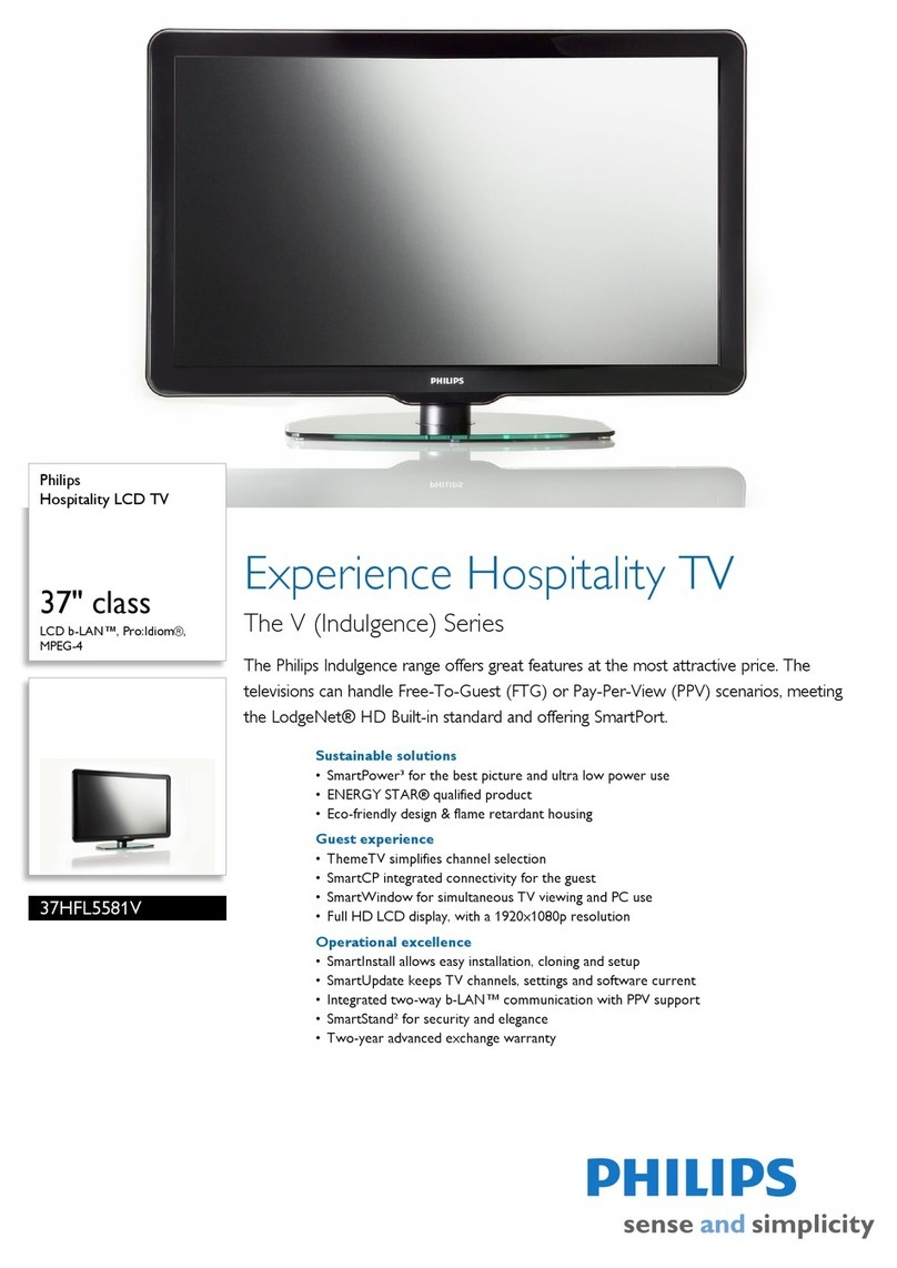 Philips 37HFL5581V Specifications