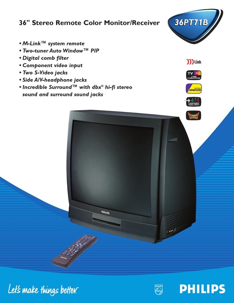 Philips 36PT71B User manual
