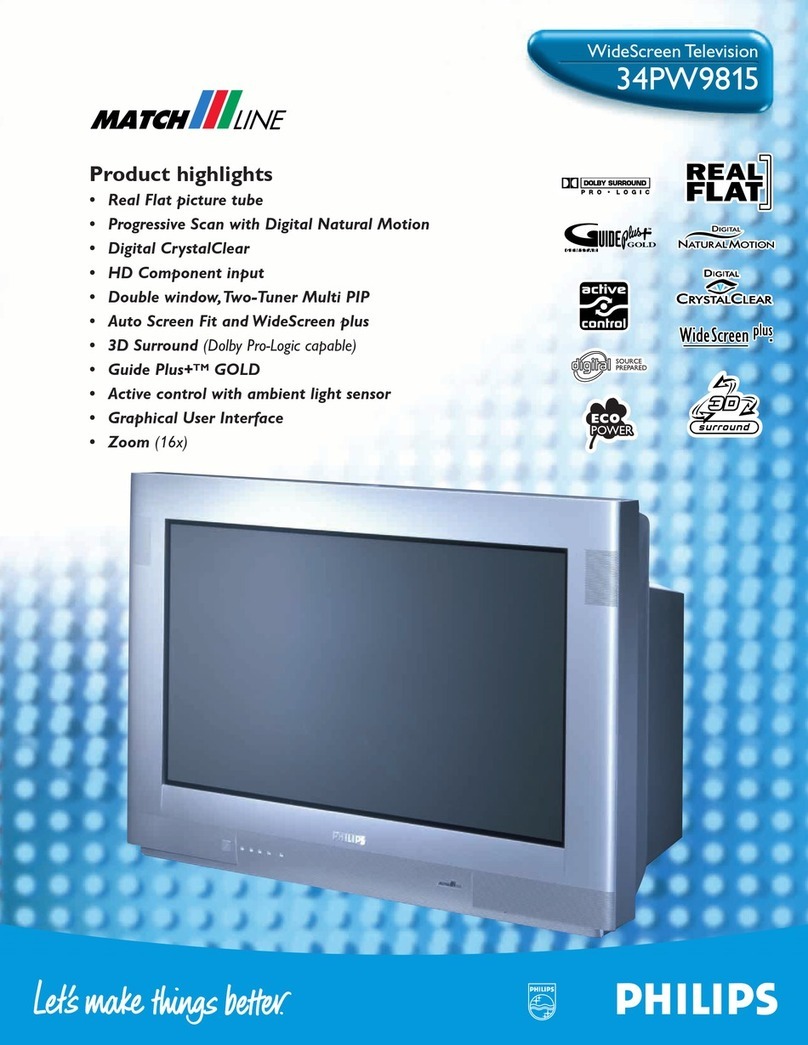 Philips Matchline 34PW9815 User manual