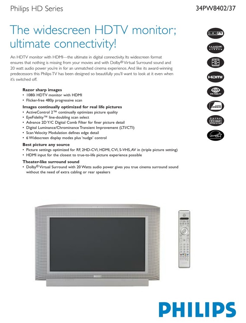 Philips 34PW8402 User manual Philips 34PW8402 User manual