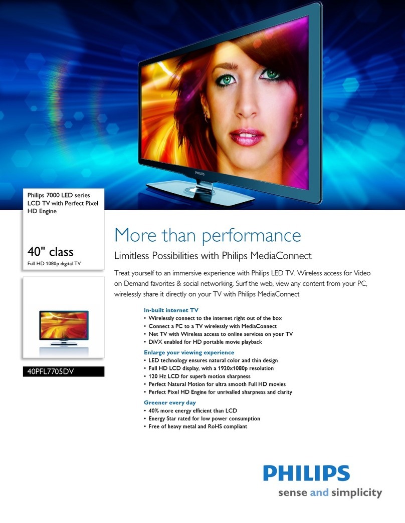 Philips 40PFL7705DV User manual