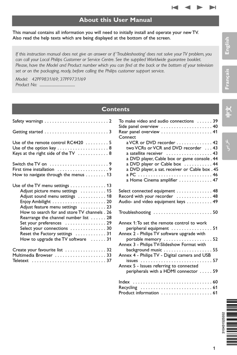 Philips 37PF9731 User manual