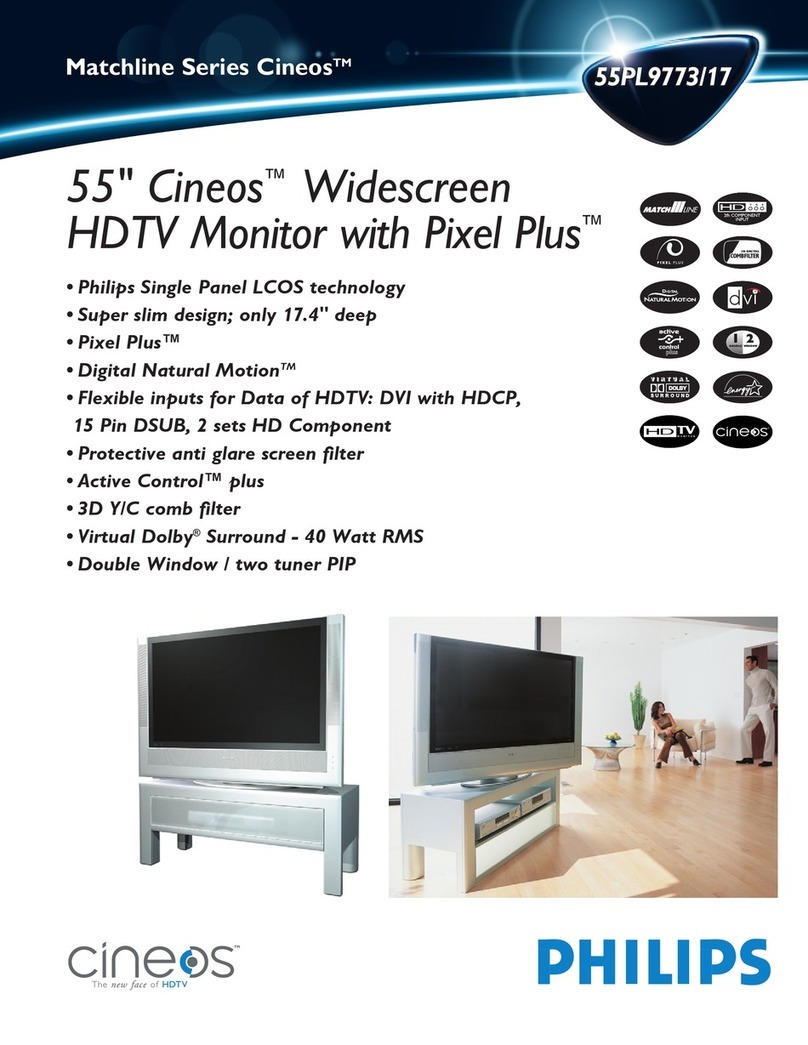 Philips Cineos 55PL9773 User manual
