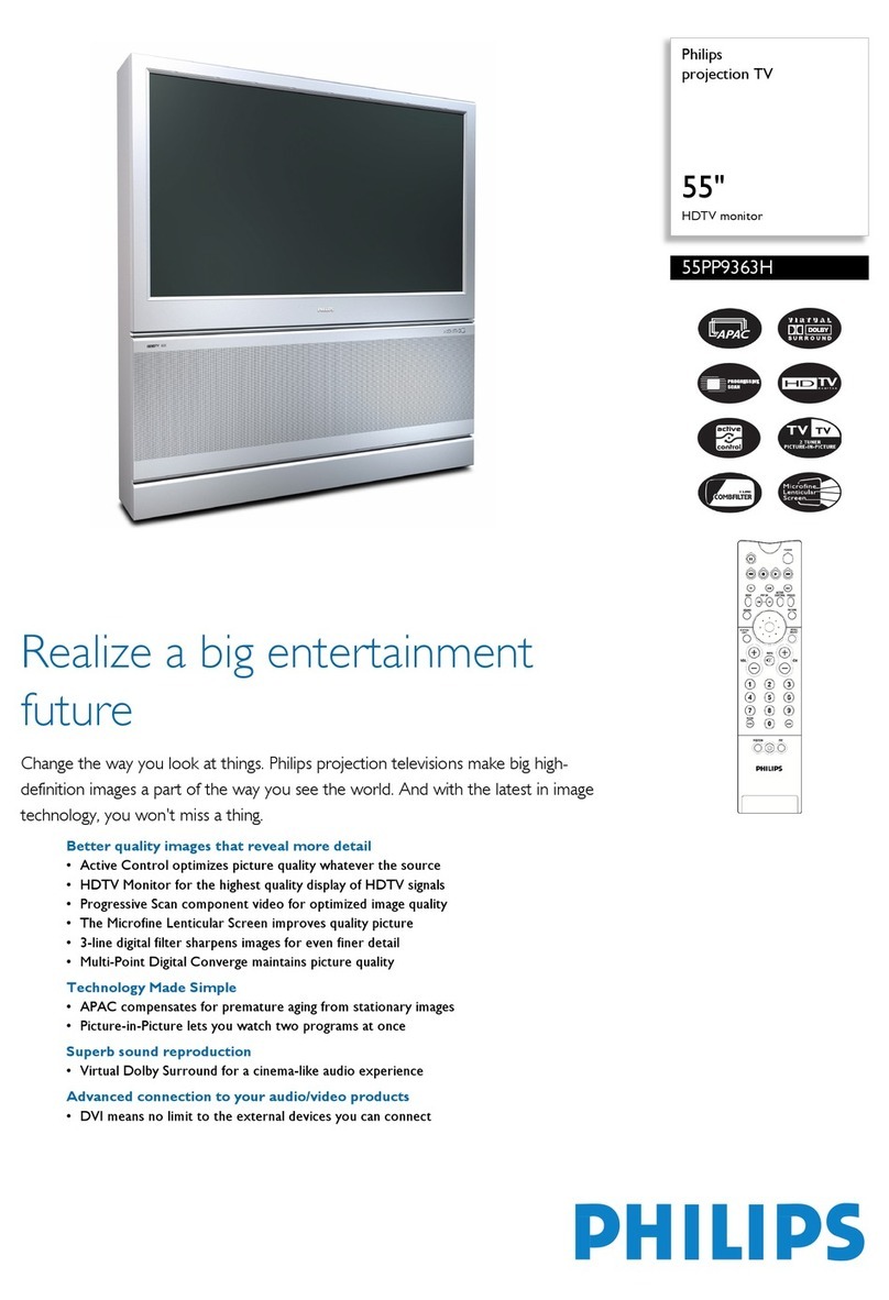Philips 55PP9363H Specifications