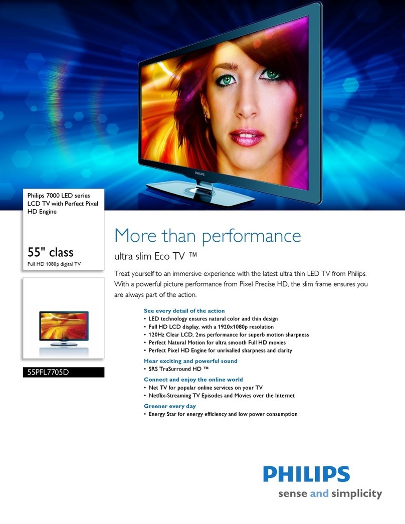 Philips 55PFL7705D User manual