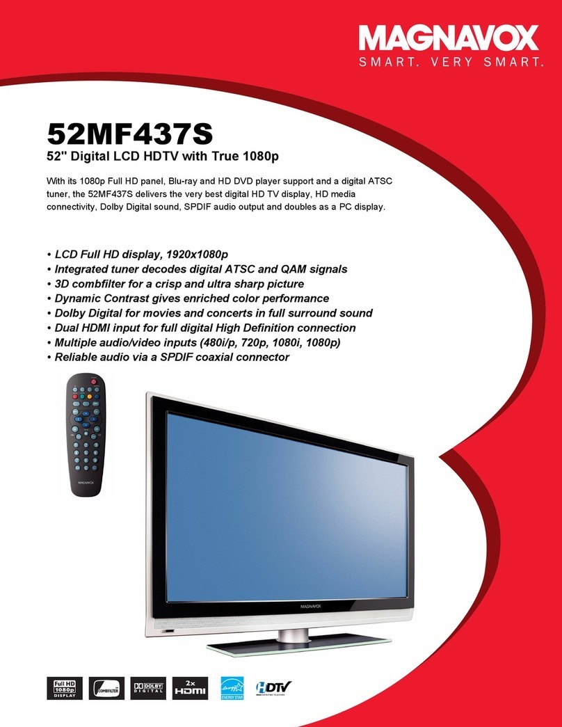Magnavox 52MF437S - 52" Digital Lcd Hdtv User manual