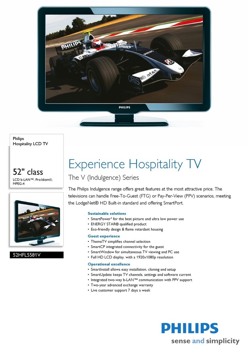 Philips 52HFL5581V/F7 User manual