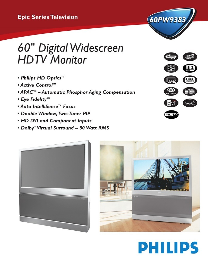 Philips 60PW9383 User manual