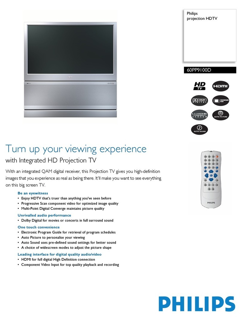 Philips 60PP9100D Specifications
