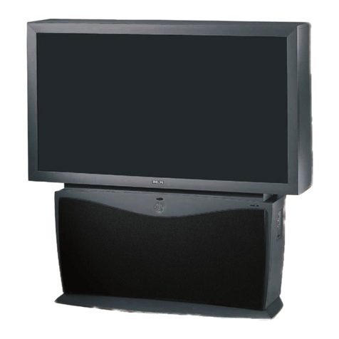 Philips 55I WIDESCREEN PROJECTION HDTV MONITOR... User manual