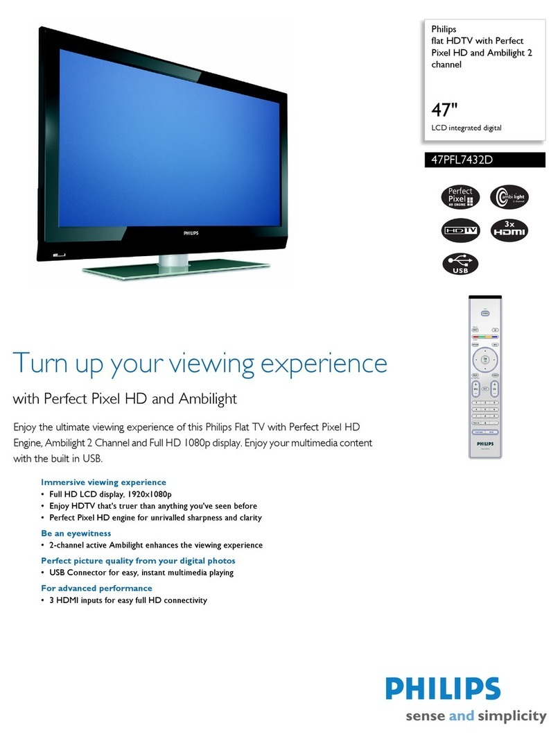 Philips 47PFL7432D User manual
