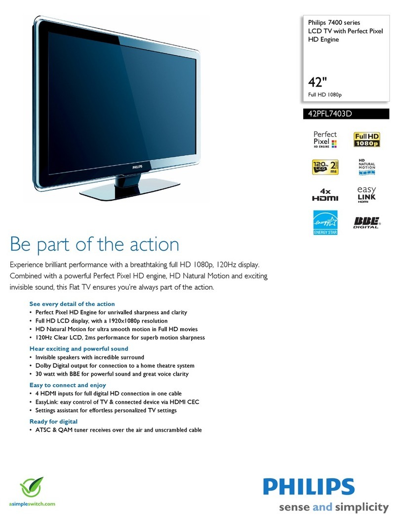 Philips 42PFL7403D Specifications