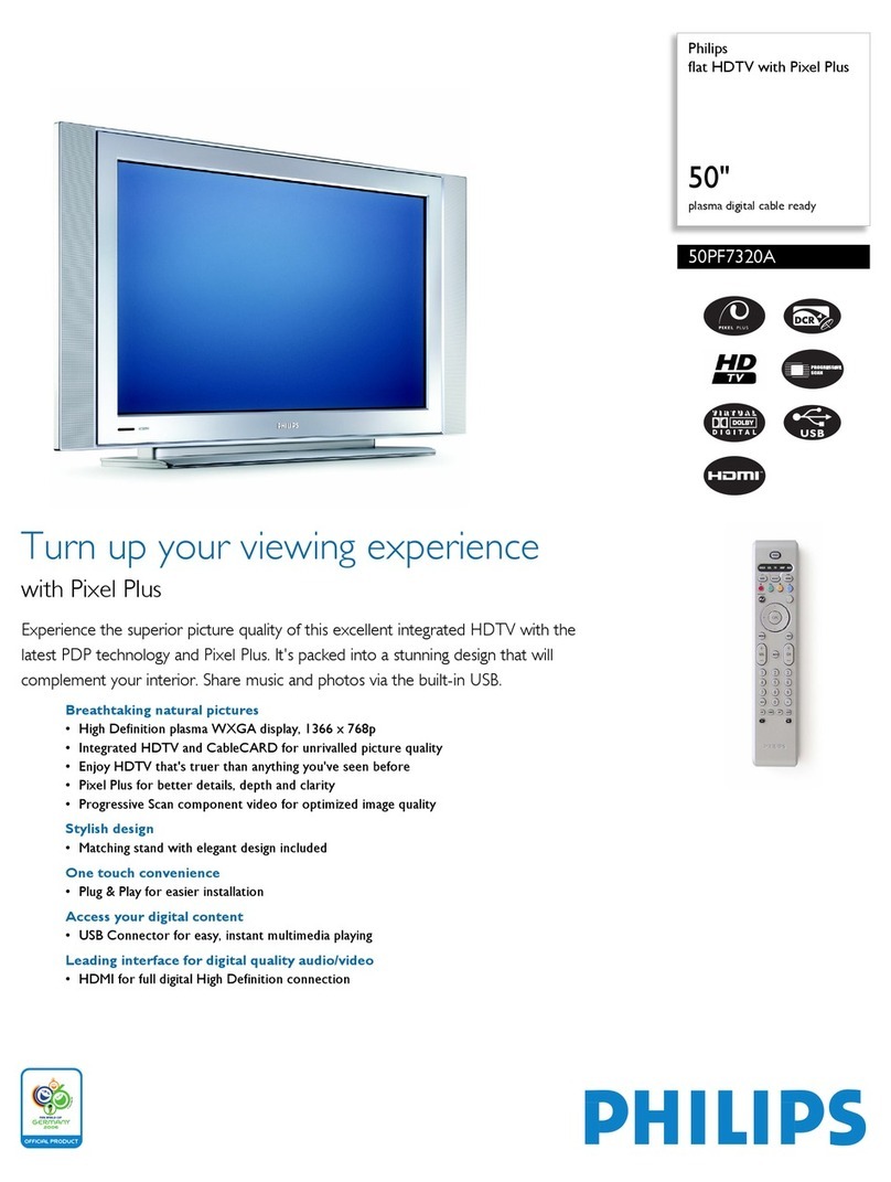 Philips 50PF7320A/37 User manual
