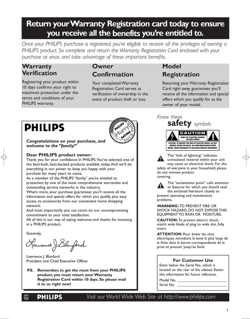 Philips 50FD9934 User manual
