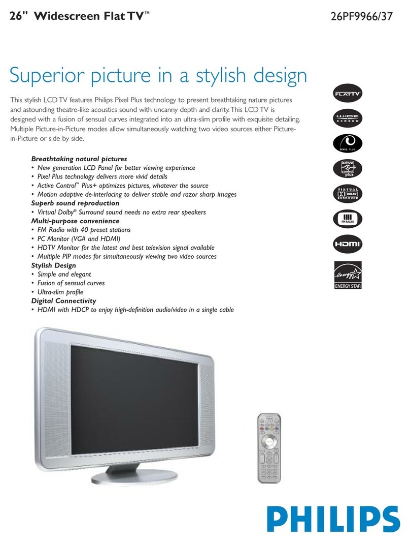 Philips 26PF9966/37 User manual