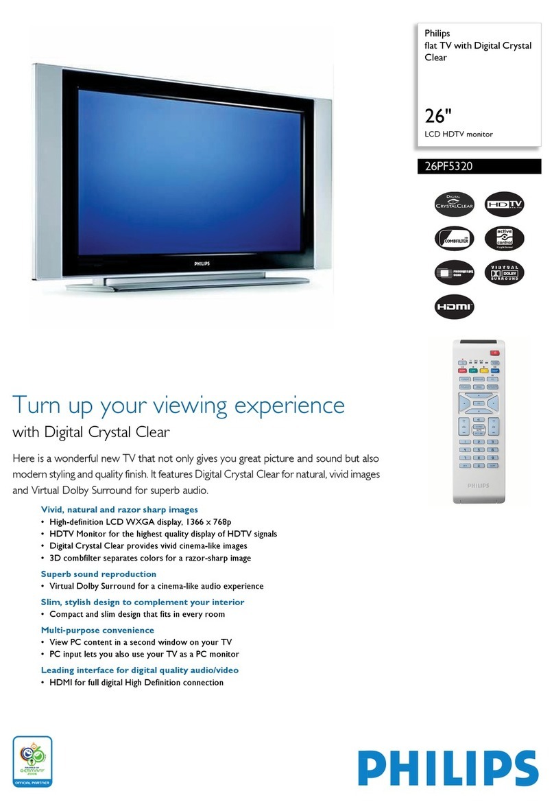 Philips 26PF5320 User manual