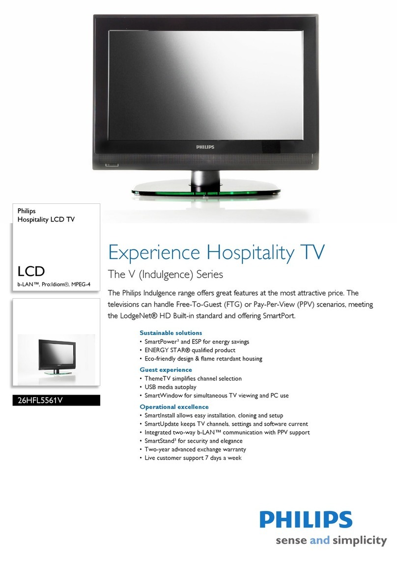 Philips 26HFL5561V User manual