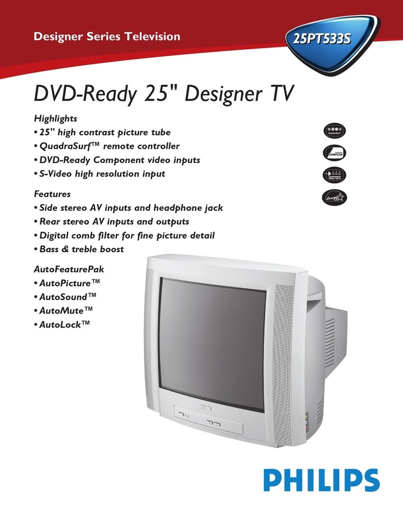 Philips 25PT533S User manual