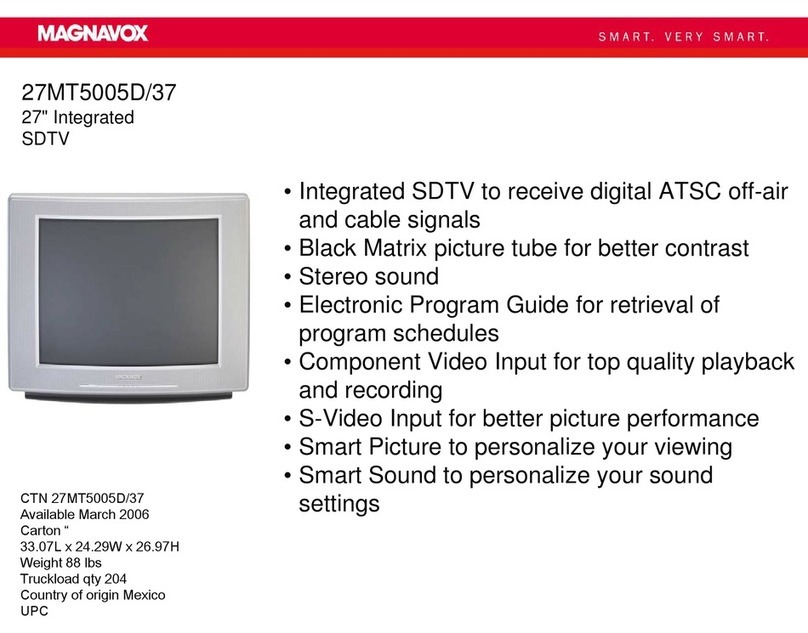 Magnavox 27MT5005D - 27" Integrated Sdtv User manual Magnavox 27MT5005D - 27" Integrated Sdtv User manual