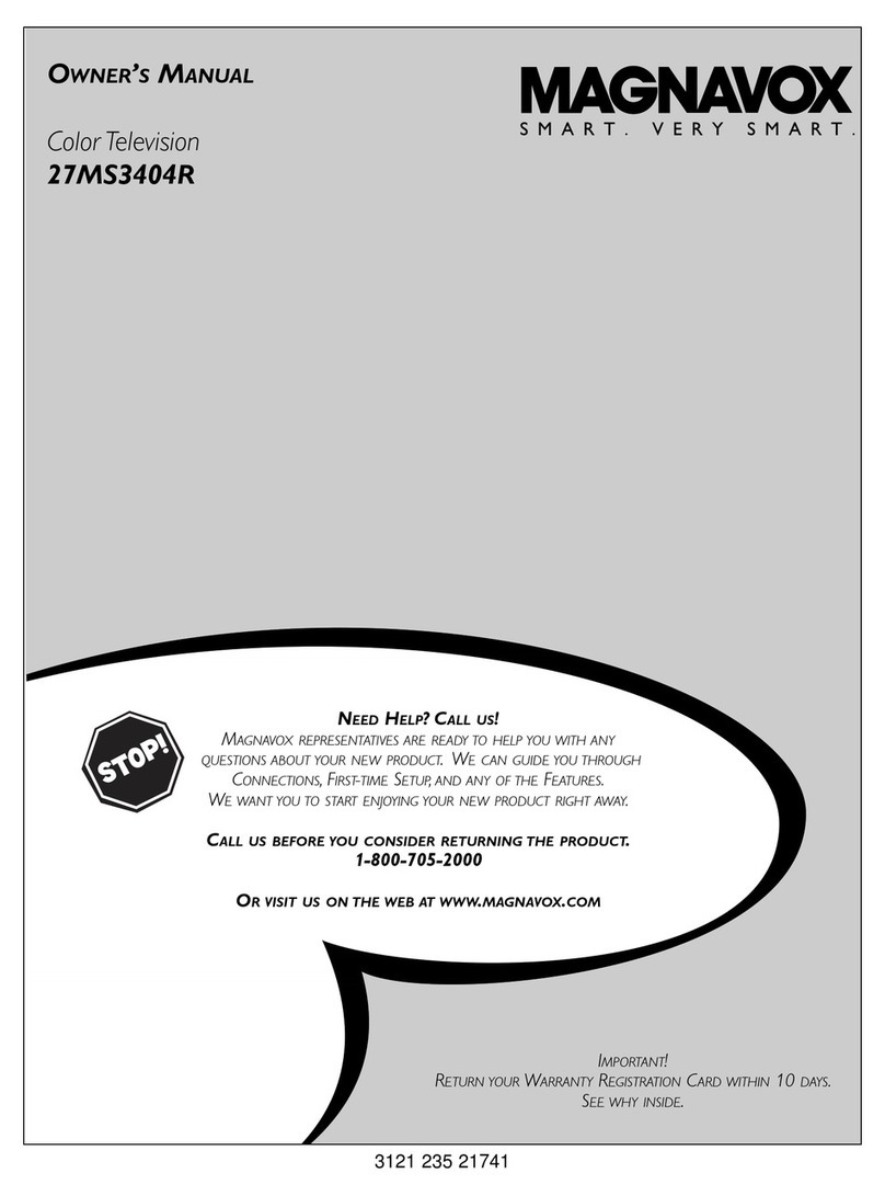 Magnavox 27MS3404R User manual Magnavox 27MS3404R User manual