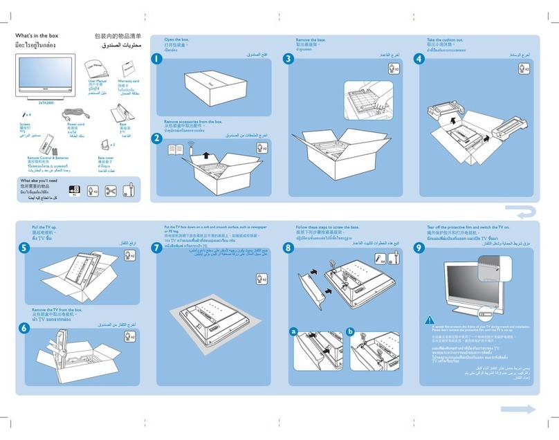 Philips 26TA2800 User manual