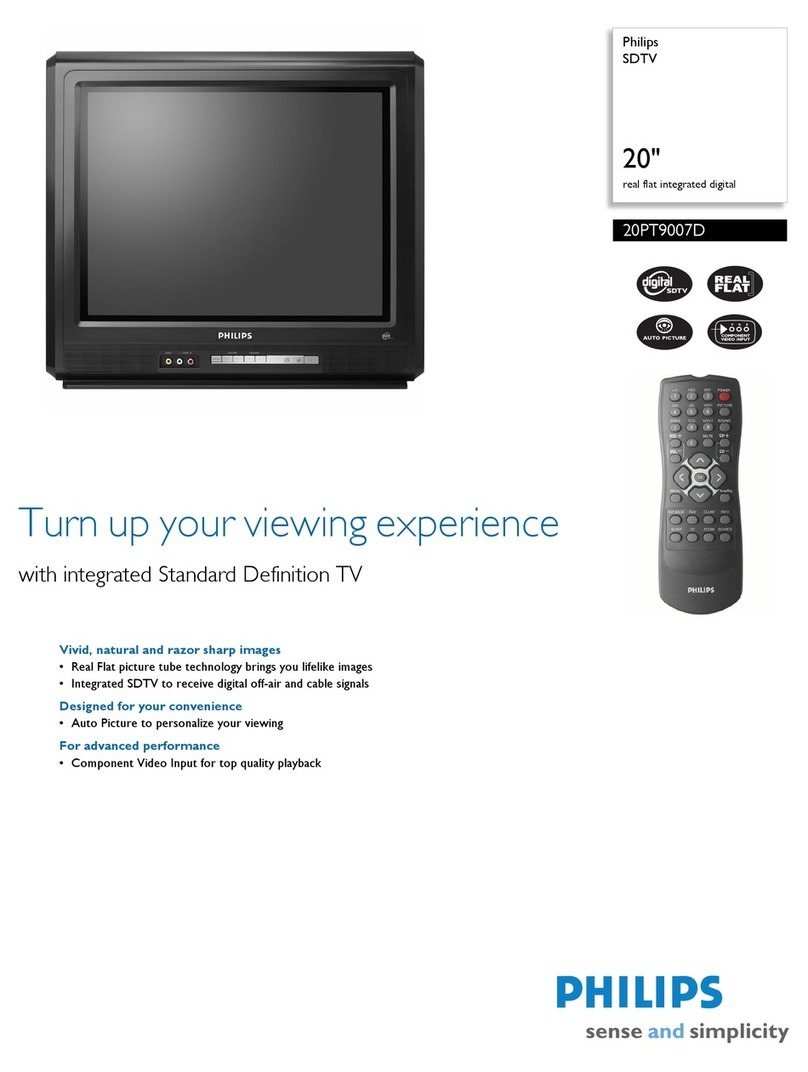 Philips 20PT9007D User manual
