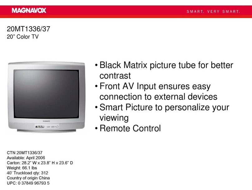 Magnavox 20MT1336 - 20" Color Tv User manual