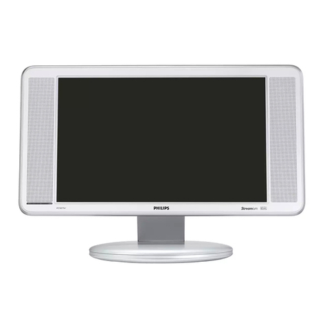 Philips 23-LCD HDTV MONITOR FLAT TV DIGITAL CRYSTAL CLEAR... Instruction Manual
