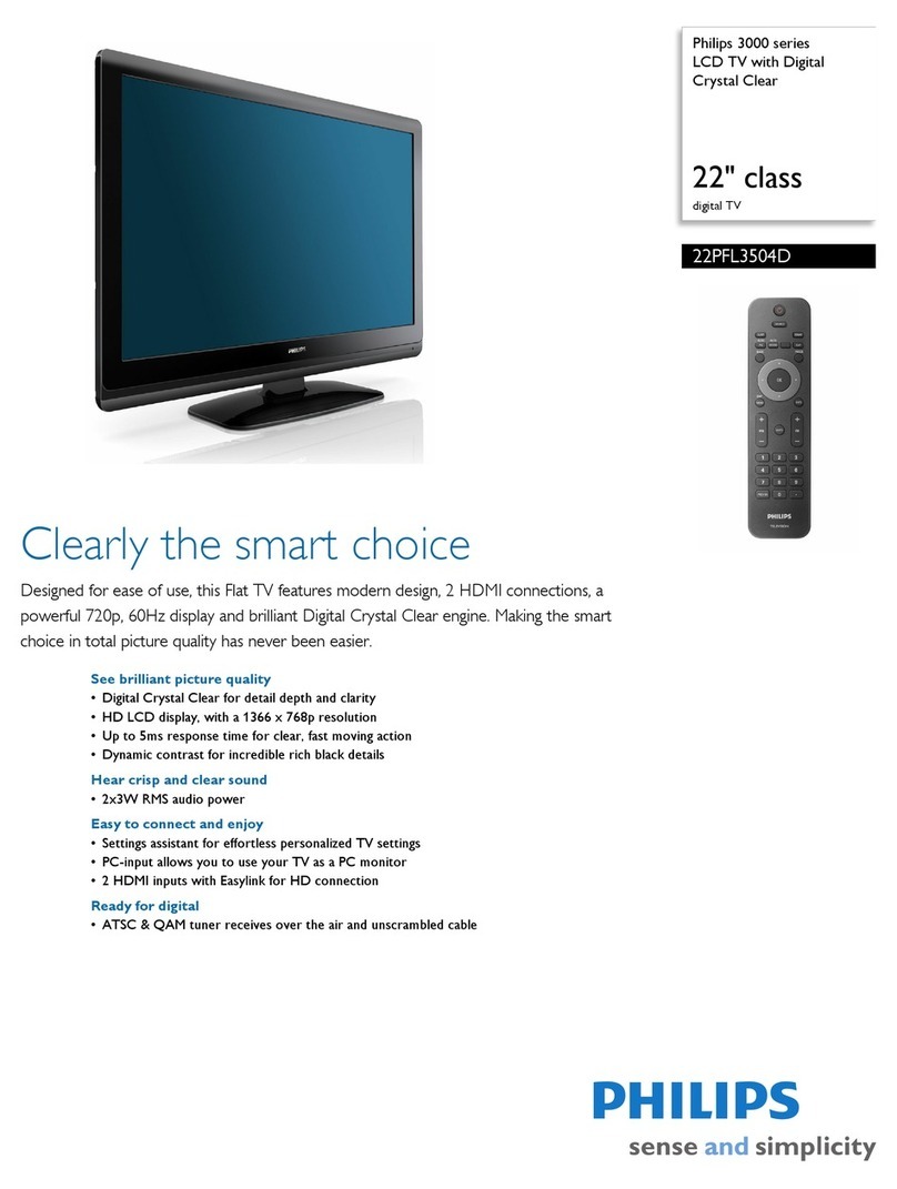 Philips 22PFL3504D User manual