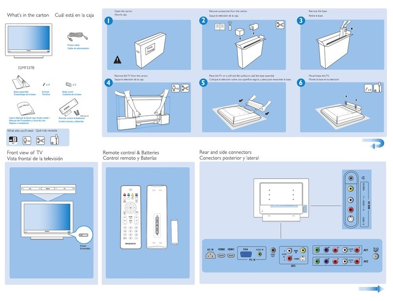 Magnavox 32MF337B - Hook Up Guide User manual