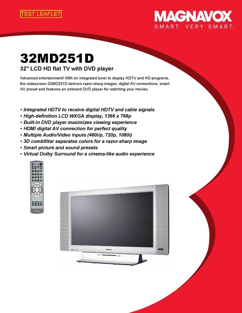 Magnavox 32MD251D - 32" Lcd Hd Flat Tv User manual