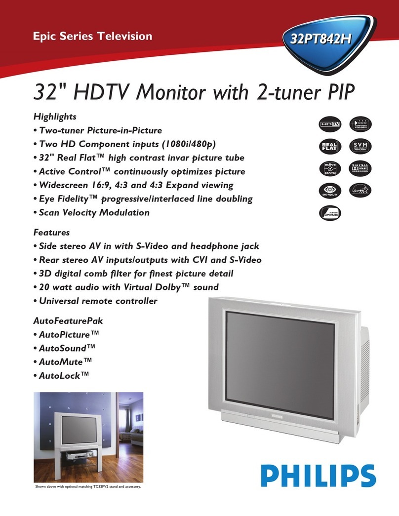 Philips 32PT842H Specifications