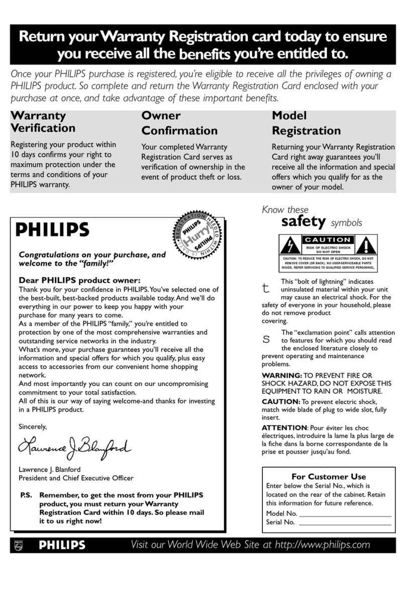 Philips 27PT 8419 User manual