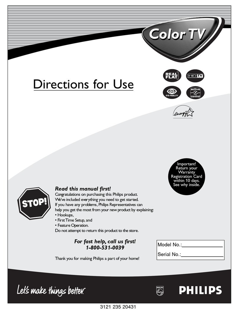 Philips 27PT8320 Directions for use