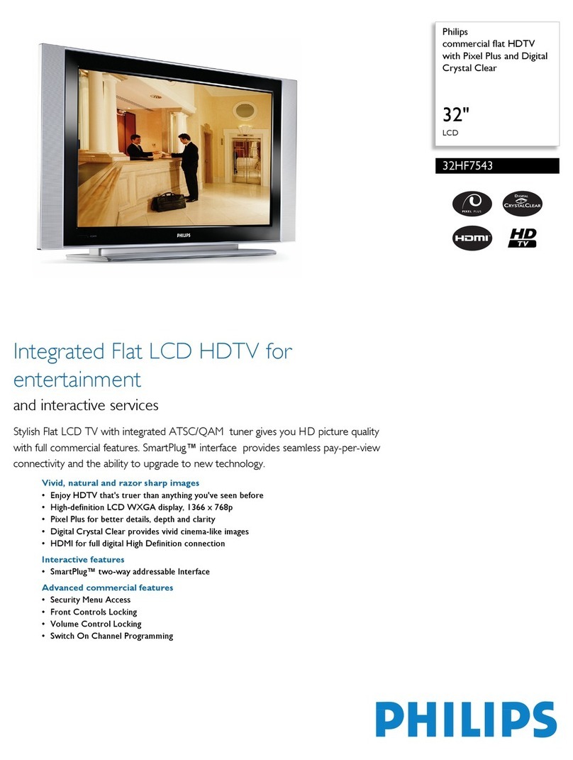 Philips 32HF7543 Specification sheet