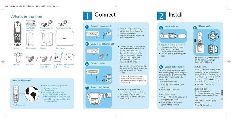 Philips VOIP8411B User manual